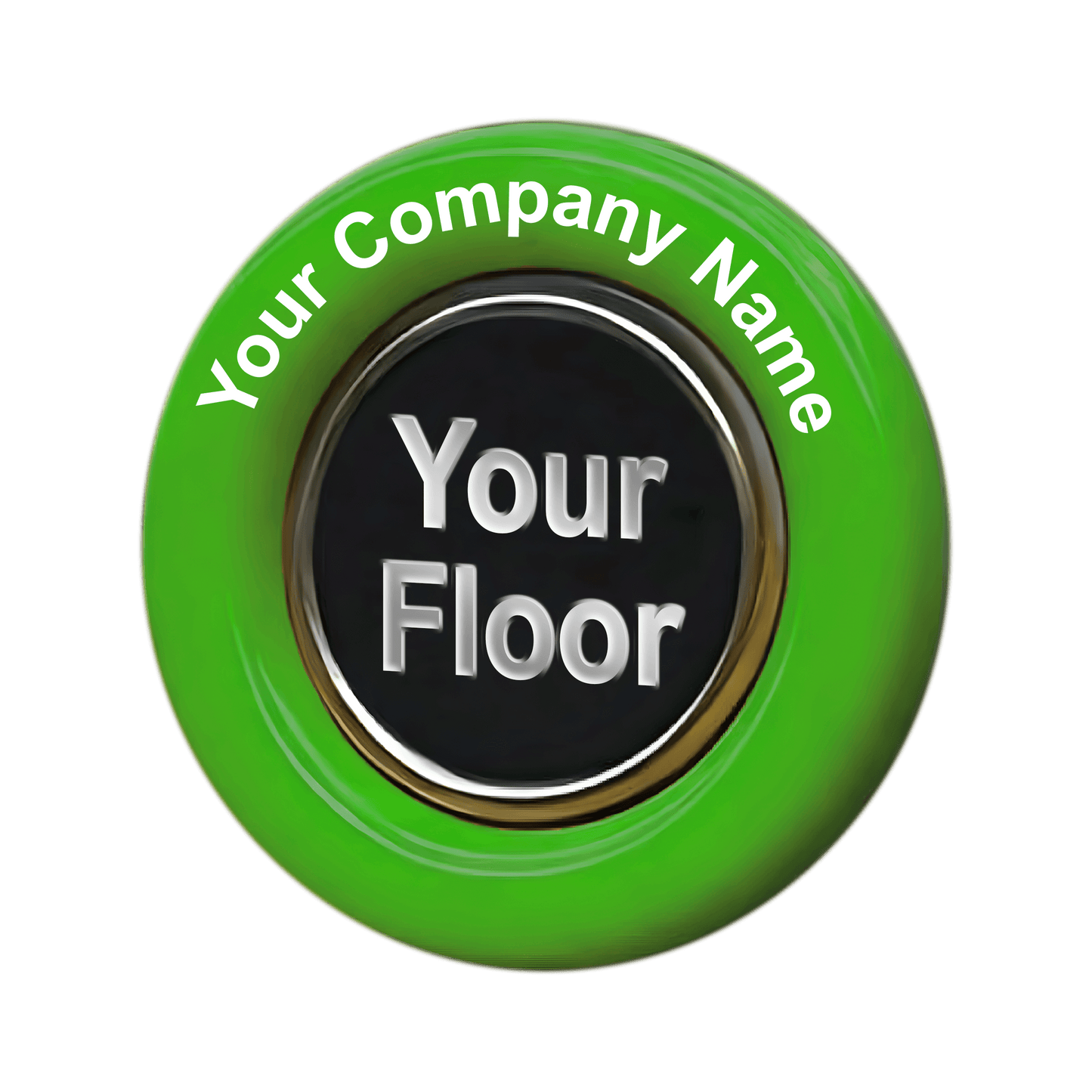 Customized Aqua Button (4 count)