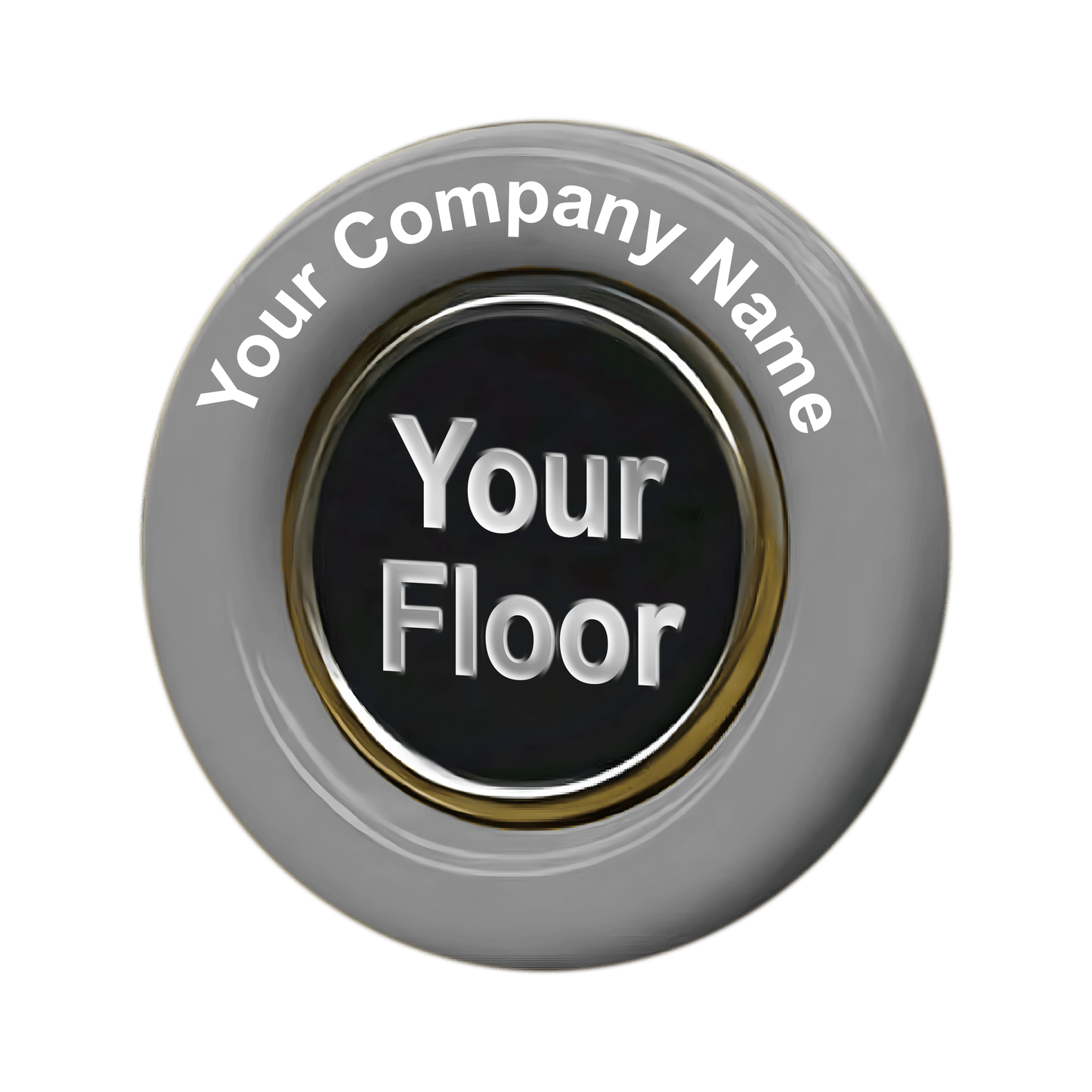 Customized White Button (4 count)