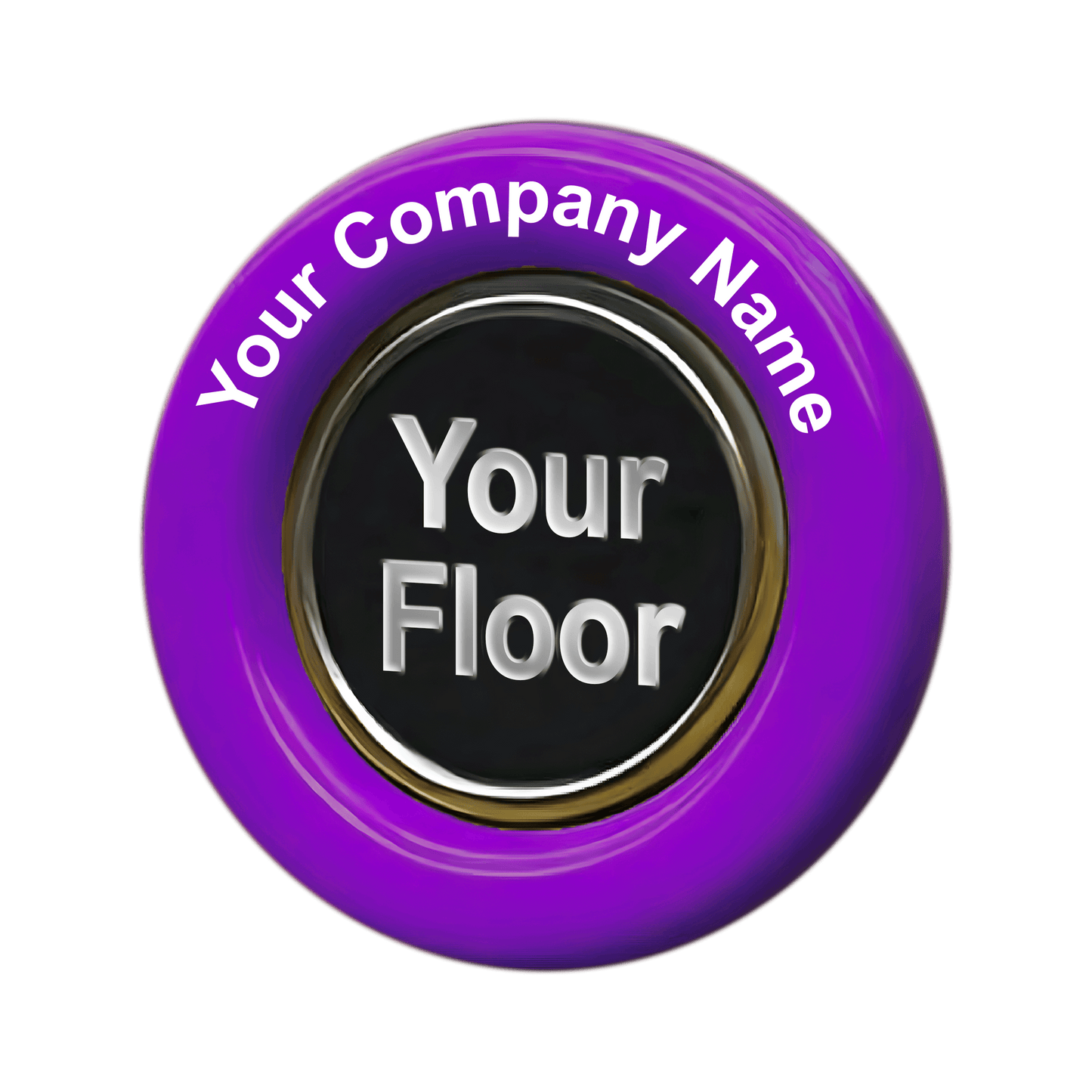 Customized Blue Button (4 count)